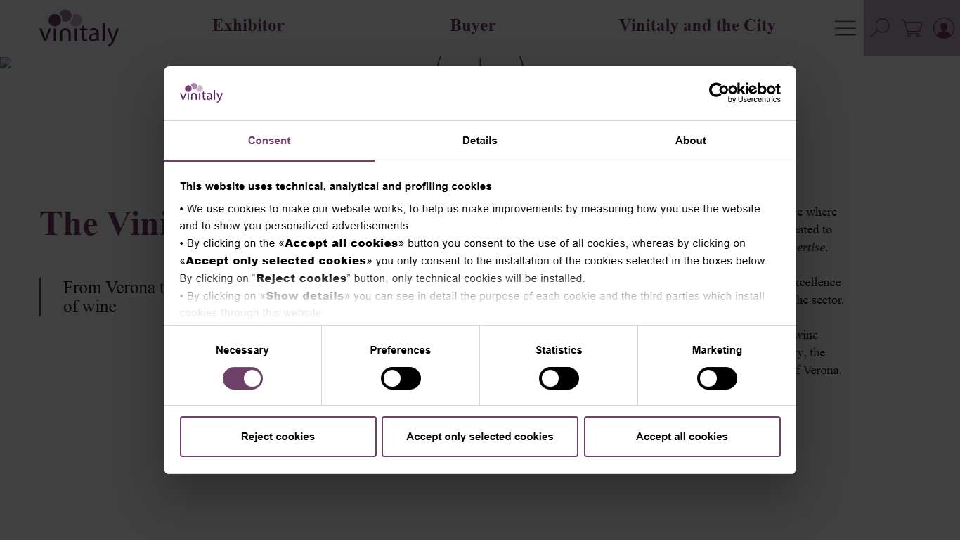 Vinitaly 2026 12th-15th April